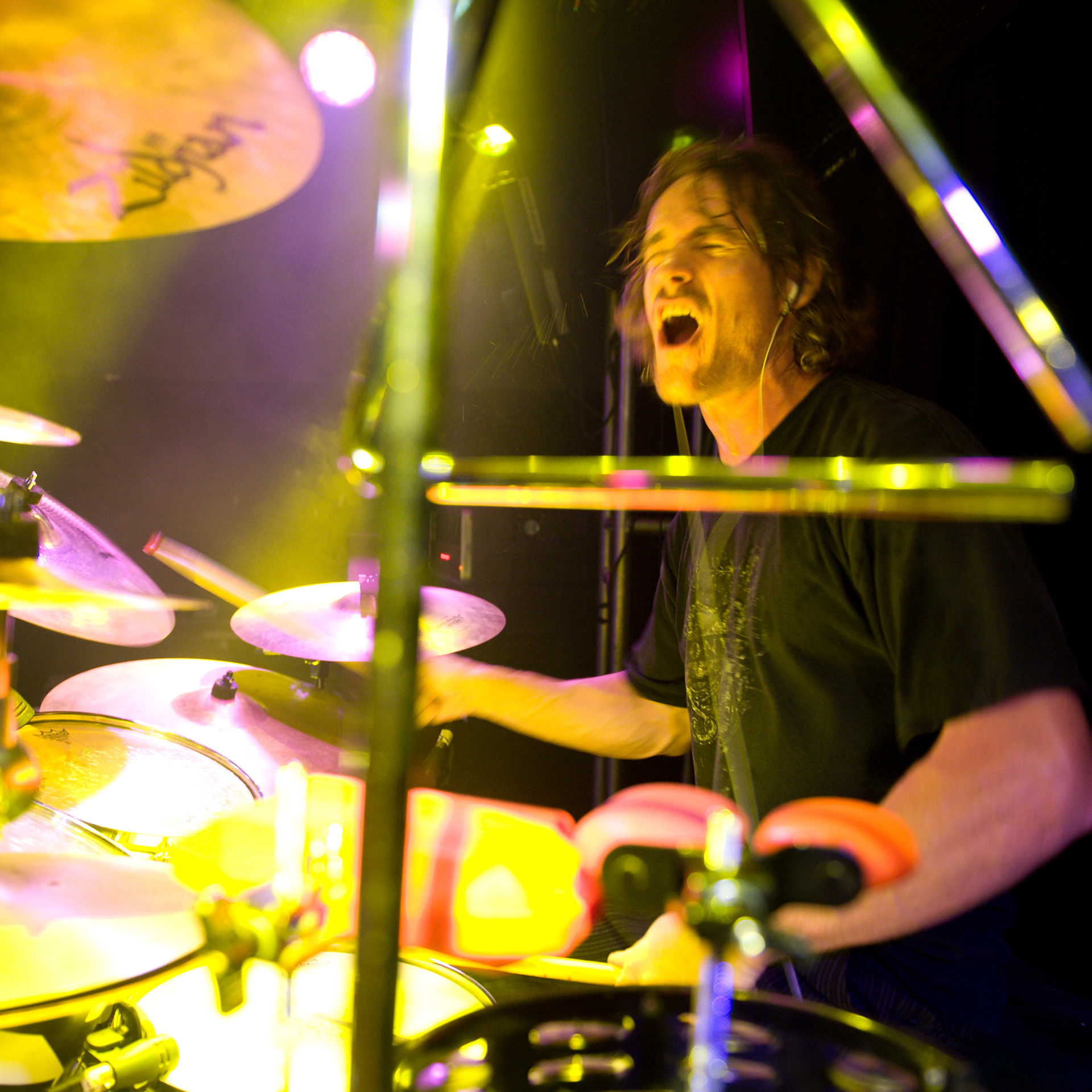 Gavin Washburn playing drums - Caramel Carousel