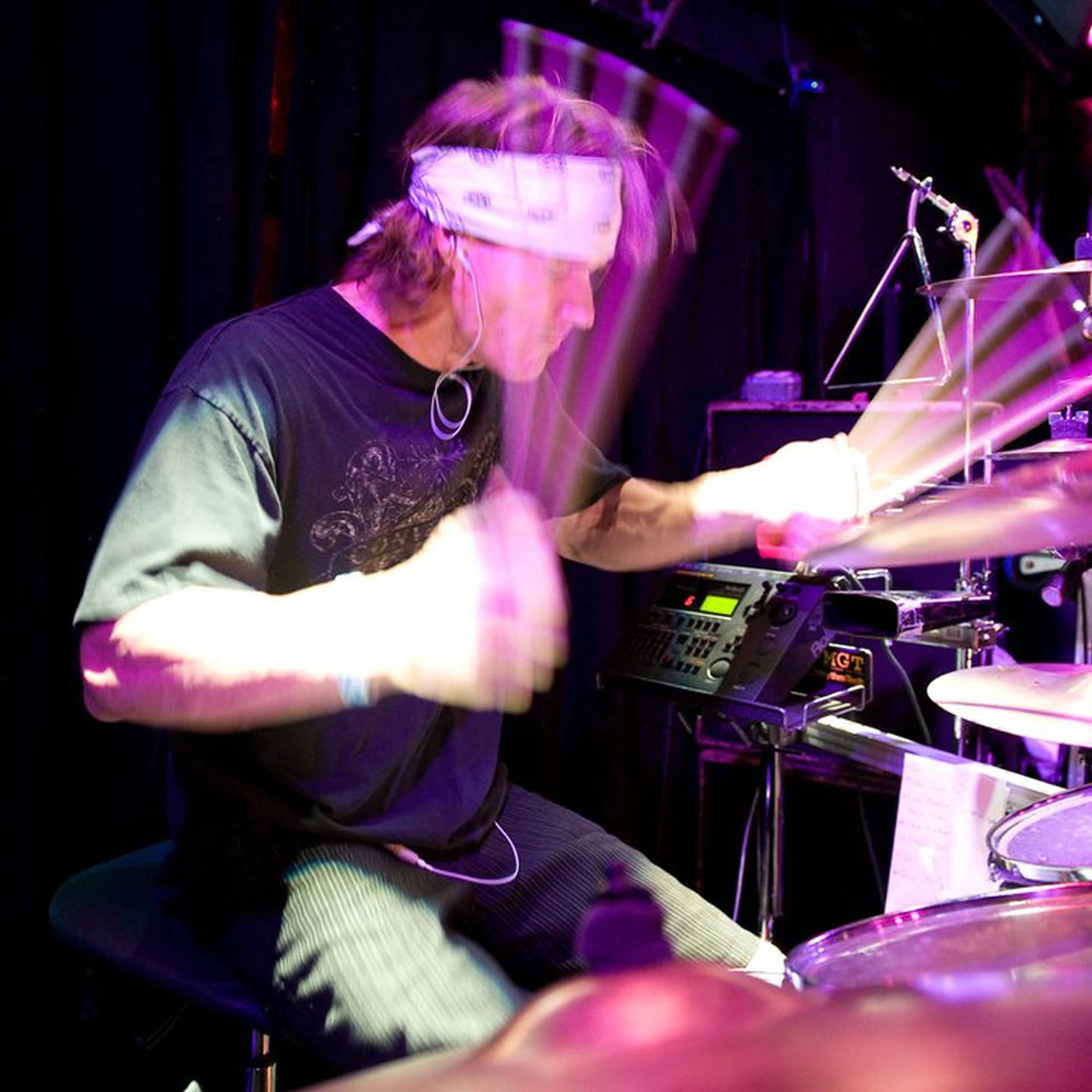 Gavin Washburn playing drums - Caramel Carousel